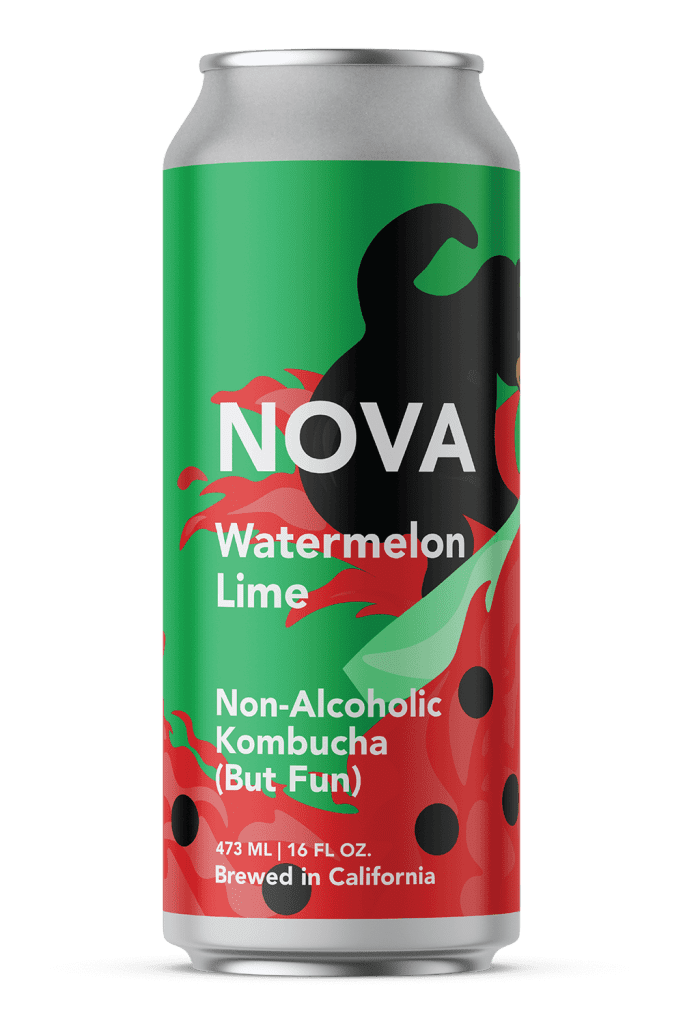 Watermelon Lime Non-Alcoholic Kombucha from Nova